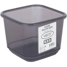 Контейнер для сипучих продуктів Violet House 0.5 л чорний (0309 Transparent Black) - мініатюра 3