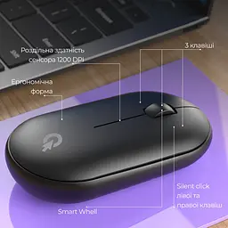 Миша OfficePro M185B Silent Click Black [144295] - мініатюра 9