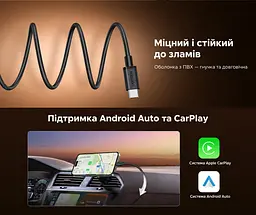 Кабель UGREEN L309 USB-A - USB-C QC 3.0 18 Вт 1 м чорний (85201) - мініатюра 5