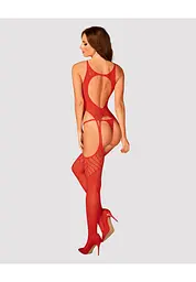 Бодістокінг Obsessive N122 S/M/L червоний - мініатюра 4