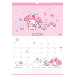 Календар Kite планер настінний Hello Kitty 2026 рік (HK26-440) - мініатюра 10