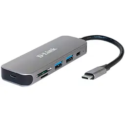 D-Link USB-Концентратор DUB-2325 3xUSB3.0, 1xUSB-C, 1xHDMI, USB-C