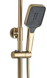Душова система Rea Helix brushed gold з виливом REA-P6621, Золотий - мініатюра 3