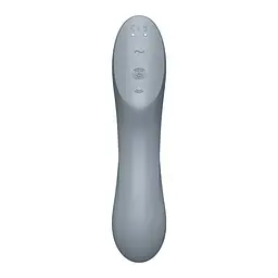 Вакуумний стимулятор клітора з вібрацією Satisfyer Curvy Trinity 3 сірий - мініатюра 8