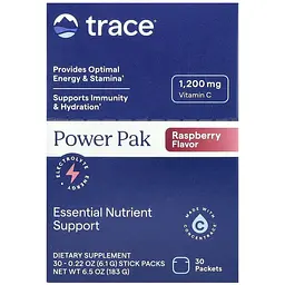 Електроліти Trace Minerals Electrolyte Stamina Power Pak зі смаком малини 183 г (30 шт. х 6.1 г) - мініатюра 2