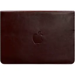 Шкіряний чохол-конверт BlankNote на магнітах для MacBook 13 Бордовий