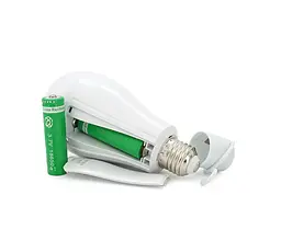 Лампочка Voltronic в патрон E27 с 2 аккумуляторами 18650 Emergency Energy 20w