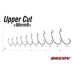Крючок Decoy Worm9 Upper Cut 6 (9 шт/уп) - миниатюра 2