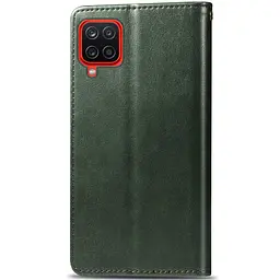 Шкіряний чохол-книжка GETMAN Gallant (PU) для Samsung Galaxy A12 / M12 Зелений - мініатюра 2