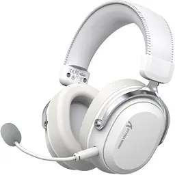 Ігрова гарнітура Attack Shark L30PRO Wireless, 2.4GHz/Bluetooth/3.5mm AUX/AUX-to-Type-C, White (L30PROW_AS)