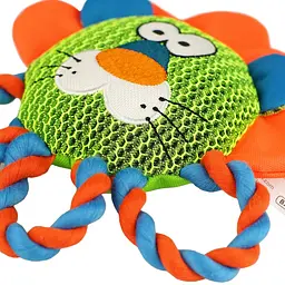 Іграшка Barksi Strong Mesh Лев з пищалкою 3-D сітка 22 см - мініатюра 3