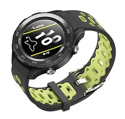 Спортивний ремінець Primo Perfor Classic для годинника Huawei Watch 2 Black Green - мініатюра 2