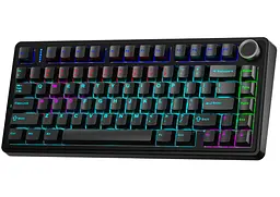 Механічна ігрова клавіатура AULA F75 Mechanical Black KRGD Blue switch ENG/UKR - мініатюра 2