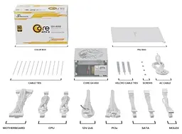 Блок живлення 650 Вт, Core GX ATX 3.1, White, модульний Seasonic teh0028883 - мініатюра 9