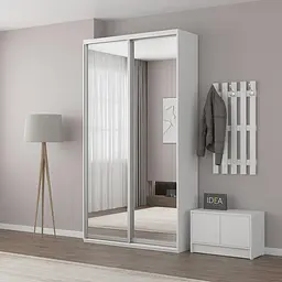 Шафа-купе Idea серія 1 130 x 60 x 240 см Білий Дзеркало