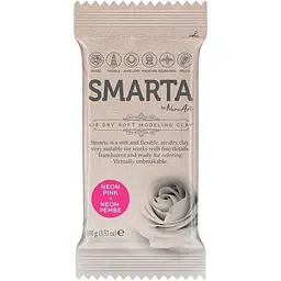 Пластика самозастигаюча Smarta Неонова рожева 100 г