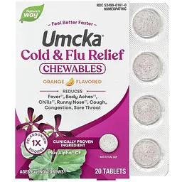 Імунний комплекс Nature's Way Cold + Flu Relief Orange 20 таблеток