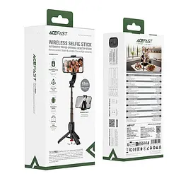 Селфі-монопод ACEFAST selfie stick with automatic tripod E43 |0.63m, 10m remote|