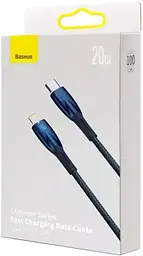 Кабель Baseus Glimmer Series Fast Charging Cable Type-C to Lightning 20W 1m CADH000003 Blue - мініатюра 4