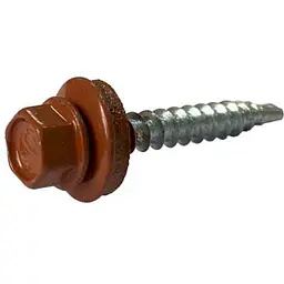 Саморіз даховий FASTENERS HOUSE 4,8 х 19 Мідно-коричневий 50шт/уп. зі свердлом Економ КД SDSM (8004)