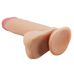 Фалоімітатор Baile Sliding Skin 8.1'' 20.5 см тілесний - мініатюра 6