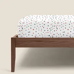 Простирадло Cosas на резинці 80х200 color dots, теракотовий (ColorBlotsV5_80x200x20) - мініатюра 3