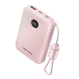 Павербанк Vention Pink 10 000 mAh / 22.5 Вт (FKAP0-C)