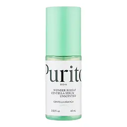 Сироватка для обличчя з центелою без запаху Wonder Releaf Centella Serum Unscented PURITO 60 мл