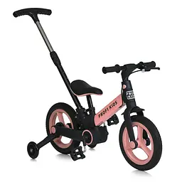 Велосипед-трансформер PROFI KIDS 3в1, 12", сталь, непрокол. гума, рожевий (MB 1021-3)
