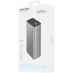 Зовнішній акумулятор Proove Metalskin 30000mAh 65W (PBM365210004) [101140] - мініатюра 3