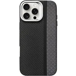 TPU чохол Pixel Craft with MagSafe для Apple iPhone 16 Pro Max (6.9) Carbon Line