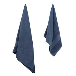 Рушник махровий Ardesto SuperSoft, 50х90см, 100% бавовна, синій (ART2250DBP) - мініатюра 7