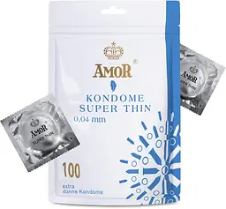 Презервативи - Amor Super Thin, 100 шт.