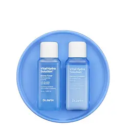 Набір міні-версій зволожуючих тонера і емульсії для обличчя Vital Hydra Solution Skincare Duo kit Dr.Jart+