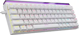 Клавіатура Ajazz NK68 Червоний Switch Білий USB-C (NK68-R-W) - мініатюра 3
