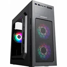 Корпус GameMax MT525-2U3TYC Black без БЖ Mid Tower ATX / Micro ATX / Mini ITX 2хUSB 3.0 Type-C 3x120mm 417x200x425 мм (MT525-2U3TYC-3FAN)