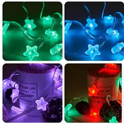Гірлянда Sun Lamp Розумна світлодіодна музична 33LED 5 метром великі Зірочки Multi USB - мініатюра 6