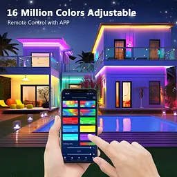 RGB LED стрічка 10 метрів з Bluetooth керуванням та синхронізацією з музикою - мініатюра 6