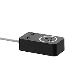 Мережевий фільтр XO WL03 2USB / 1 Outlet / 10A [Black] [68807] - мініатюра 3