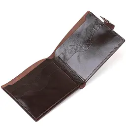 Чоловіче шкіряне портмоне SHVIGEL 11х9х1 см acs0022449 - мініатюра 5