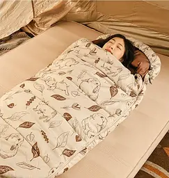 Спальний мішок Naturehike MT180 (CNH22SD015) +12 °C - правий - бежевий - мініатюра 4