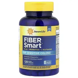 Улучшение пищеварения Renew Life Fiber Smart 120 веганских капсул