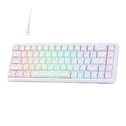 Клавіатура Ajazz AK680 Max RGB Printed White - мініатюра 2