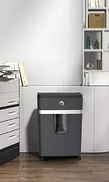 Уничтожитель документов HP Pro Shredder 12MC, A4, 80g х 12 листов, 2x15, 25 л, P-5 - миниатюра 4