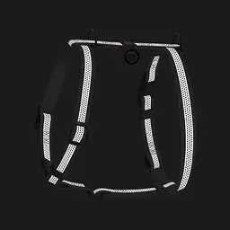 Шлея для собак Waudog Waterproof водостійка анатомічна Н-подібна з QR-паспортом, світловідбивна, пластикова пряжка-фастекс - мініатюра 2