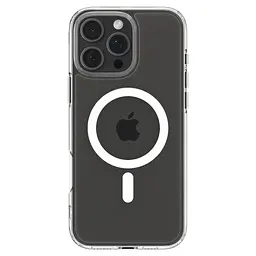 Чохол Spigen Crystal Hybrid with MagSafe White для iPhone 16 Pro (ACS08162) - мініатюра 2