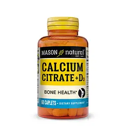 Вітаміни та мінерали Mason Natural Calcium Citrate Plus Vitamin D3, 60 каплет