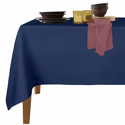 Набір скатертина з серветками Cosas Dark Blue & Blueberry 140х180 см (Set_ClDarkBlue_35SerCherry)
