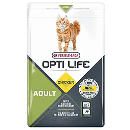 Сухий суперпреміум корм Opti Life Adult Опті Лайф беззерновий для котів, Курка 1 кг (413104)