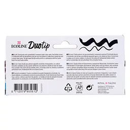 Набір маркерів акварельних двосторонніх Royal Talens ECOLINE DUO TIP Secondary 3шт - мініатюра 5